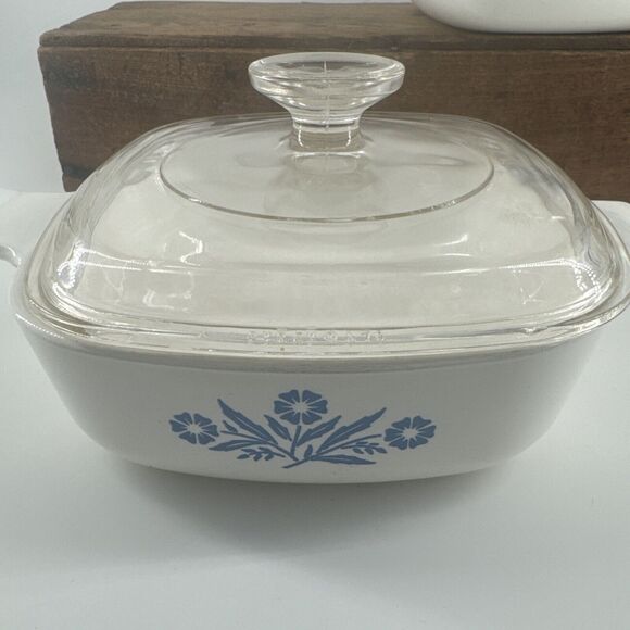 Corning Ware Blue Cornflower C-15 & C-24 Casserole Dishes 1 Quart 1959 RARE VTG - Picture 15 of 16